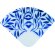 abanico ligero de material glasspack personalizado azul