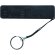 bateria externa con anilla para el llavero personalizada negra