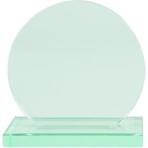 Trofeo y pisapapeles forma circular personalizado Trofeo y pisapapeles forma circular personalizado