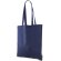 Bolsa de tela Tell algodón reciclado azul marino 140 gr