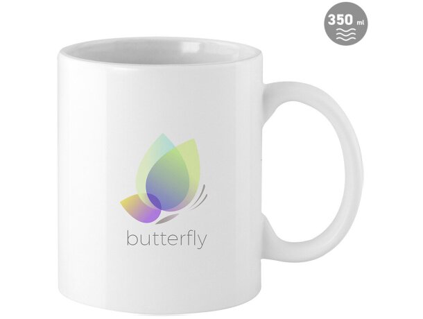 Taza de cerámica básica para sublimación a todo color personalizada