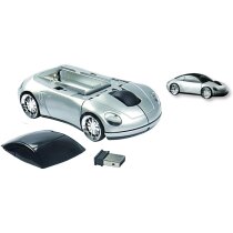 Ratón inalámbrico de plástico en forma de coche con logo Ratón inalámbrico de plástico en forma de coche con logo