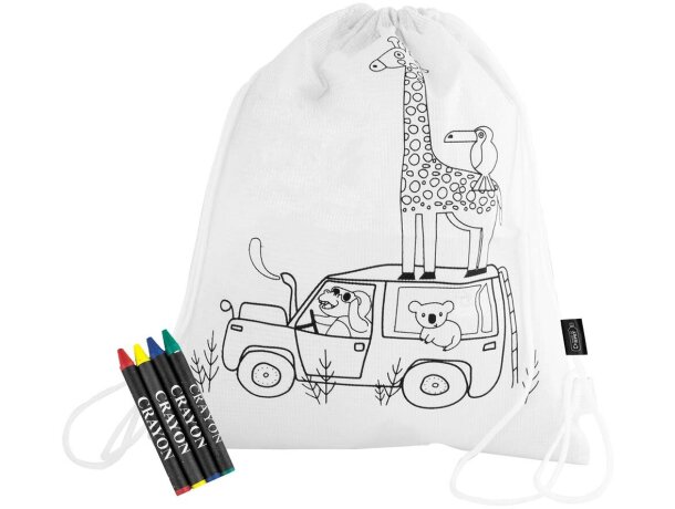 Mochila rpet con pinturas safun personalizada