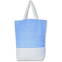 Bolsa De Playa Con Rayas De Colores Azul