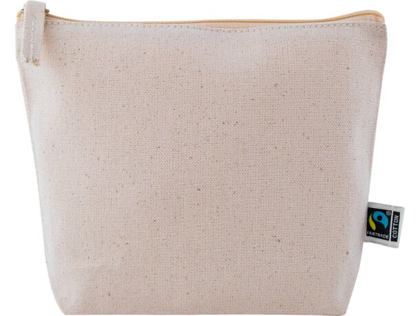 Neceser color natural de algodón fairtrade 280 g/m2 Clark detalle 3