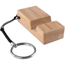 Soporte plegable bambú FSC con anilla llavero