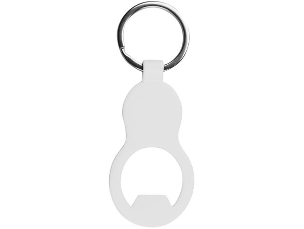 Llavero de aluminio mate con abridor personalizado