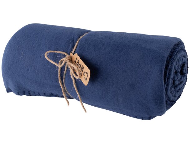 Manta publicitaria Monovar polar RPET azul 160x120 certificada detalle 9