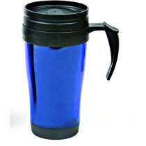 Taza termo de plástico con tapa