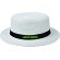 sombrero de paja recto personalizado blanco