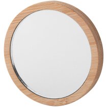 Espejo bolsillo Crim con marco bambú FSC cristal