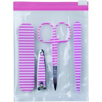 Bolsa de manicura decorada rosa Bolsa de manicura decorada rosa
