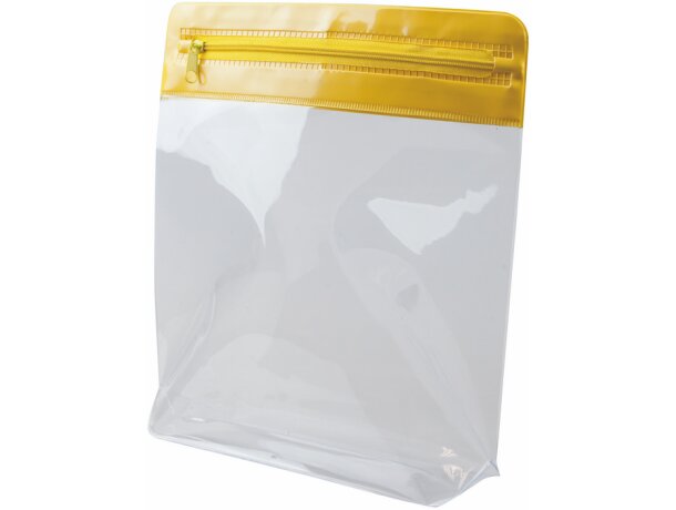 Neceser transparente de pvc con cremallera personalizado