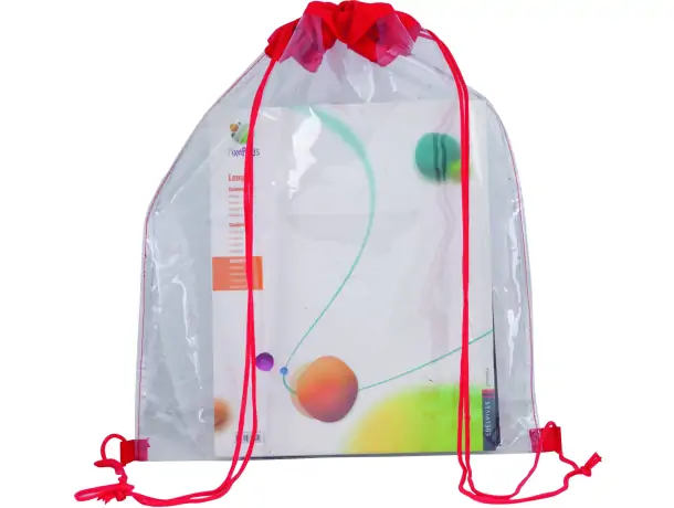 Mochila para niños de plástico transparente