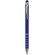 Bolígrafo de aluminio con puntero táctil y aros decorativos azul