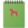 libreta infantil caballito personalizada verde