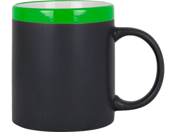 Taza decorada con pizarra de colores merchandising