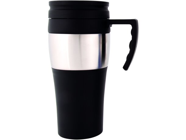 Taza termo de 400 ml personalizada negra Taza termo de 400 ml personalizada negra