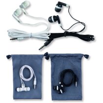 Cascos ergonómicos en bolsita con logo Cascos ergonómicos en bolsita con logo