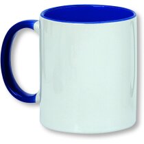 Taza para sublimación con asa de color azul Taza para sublimación con asa de color azul