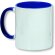 taza para sublimacion con asa de color personalizada azul