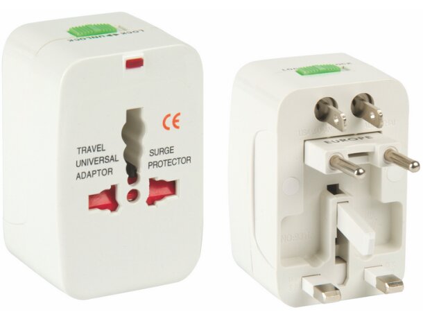Adaptador de enchufes para viajes al extranjero personalizada