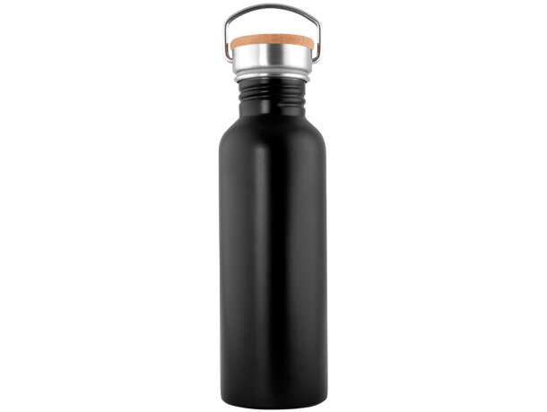 Botella térmica Milky 750 ml tapón bambú con impresión acero detalle 16