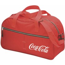 Bolsa de deporte de poliéster con cremallera gris personalizada