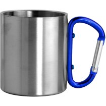 Taza de acero inoxidable con asa mosquetón de colores personalizado