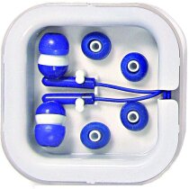 Cascos auriculares hifi en caja personalizado azul Cascos auriculares hifi en caja personalizado azul