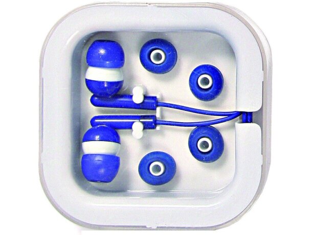 Cascos auriculares hifi en caja personalizado azul Cascos auriculares hifi en caja personalizado azul