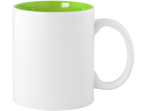 Tazas personalizadas con interior de color de cerámica detalle 1