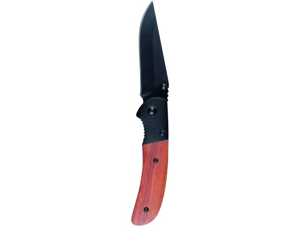 Navaja con filo de acero inoxidable color negro personalizada Navaja con filo de acero inoxidable color negro personalizada