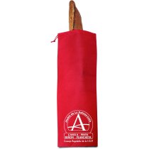 Bolsa non woven para pan grabada roja Bolsa non woven para pan grabada roja