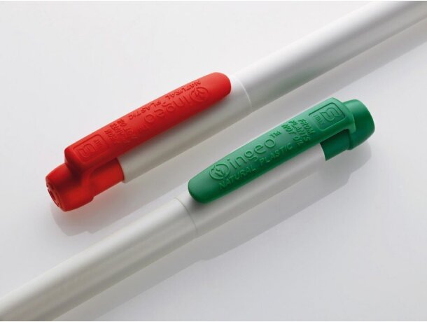 Bolígrafo en blanco con clip a color Stilolinea barato