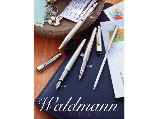 Bolígrafo en plata de ley Waldmann personalizado
