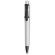 Bolígrafo de plástico sencillo en blanco con detalles a color gris