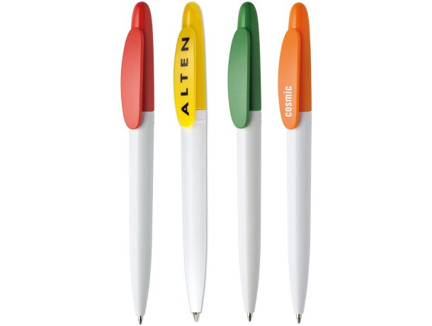 Bolígrafo con clip maxi de color barato