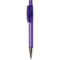 Bolígrafo transparente cromado de colores personalizado Bolígrafo transparente cromado de colores personalizado