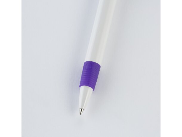 Bolígrafo S40 Cuerpo Blanco Grip Color