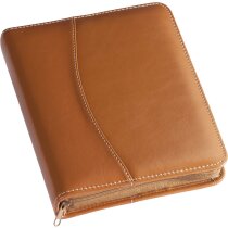 Agenda de piel con cremallera