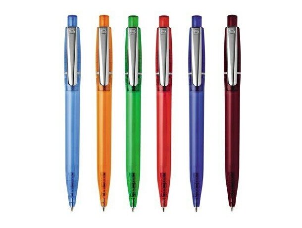 Bolígrafo de color con clip de metal merchandising