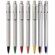 Bolígrafo de plástico blanco con colores personalizado