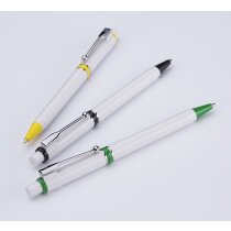 Bolígrafo de plástico blanco con color personalizado Bolígrafo de plástico blanco con color personalizado