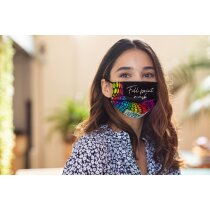 Mascarilla poliéster sublimada filtro reemplazable