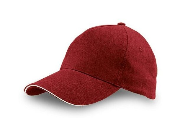 Gorra con visera sandwich en algodón peinado personalizada Gorra con visera sandwich en algodón peinado personalizada