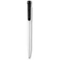 Bolígrafo en blanco con clip a color Stilolinea