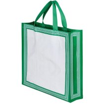 Bolsa de polipropileno con orlas combinadas personalizada Bolsa de polipropileno con orlas combinadas personalizada