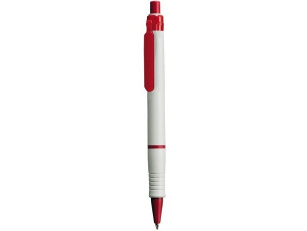Bolígrafo de diseño clásico con punta y aro de color merchandising