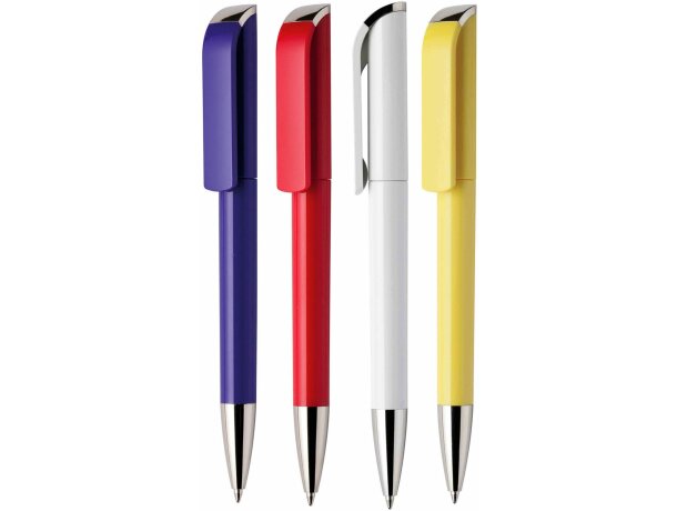 Bolígrafo de color con clip grande economico